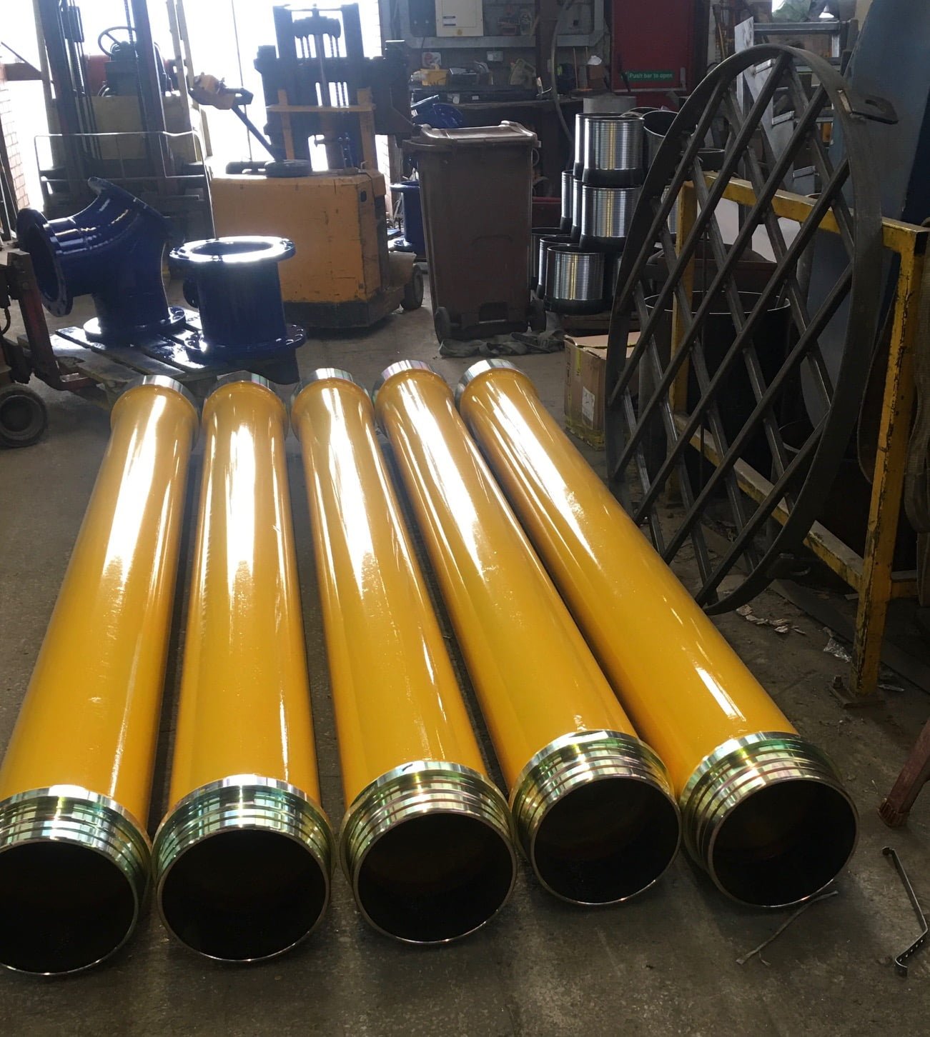 5 x 3.0 mtr 10 inch Tremie Pipe in fabrication